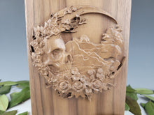 Load image into Gallery viewer, Skull and Moon Cremation Urn