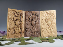 Load image into Gallery viewer, Walnut Dragon and Phoenix Urn