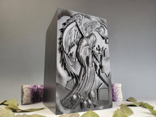 Load image into Gallery viewer, Midnight Black Angel of Death Cremation Urn