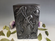 Load image into Gallery viewer, Midnight Black Angel of Death Cremation Urn