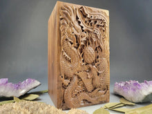 Load image into Gallery viewer, Walnut Dragon and Phoenix Urn