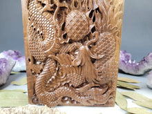 Load image into Gallery viewer, Walnut Dragon and Phoenix Urn