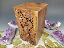 Load image into Gallery viewer, Walnut Dragon and Phoenix Urn