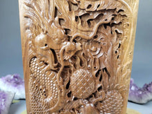 Load image into Gallery viewer, Walnut Dragon and Phoenix Urn