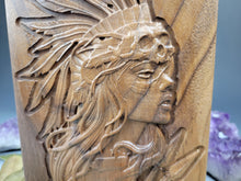 Load image into Gallery viewer, Native American Woman Walnut Urn