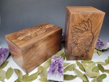 Load image into Gallery viewer, Native American Woman Walnut Urn