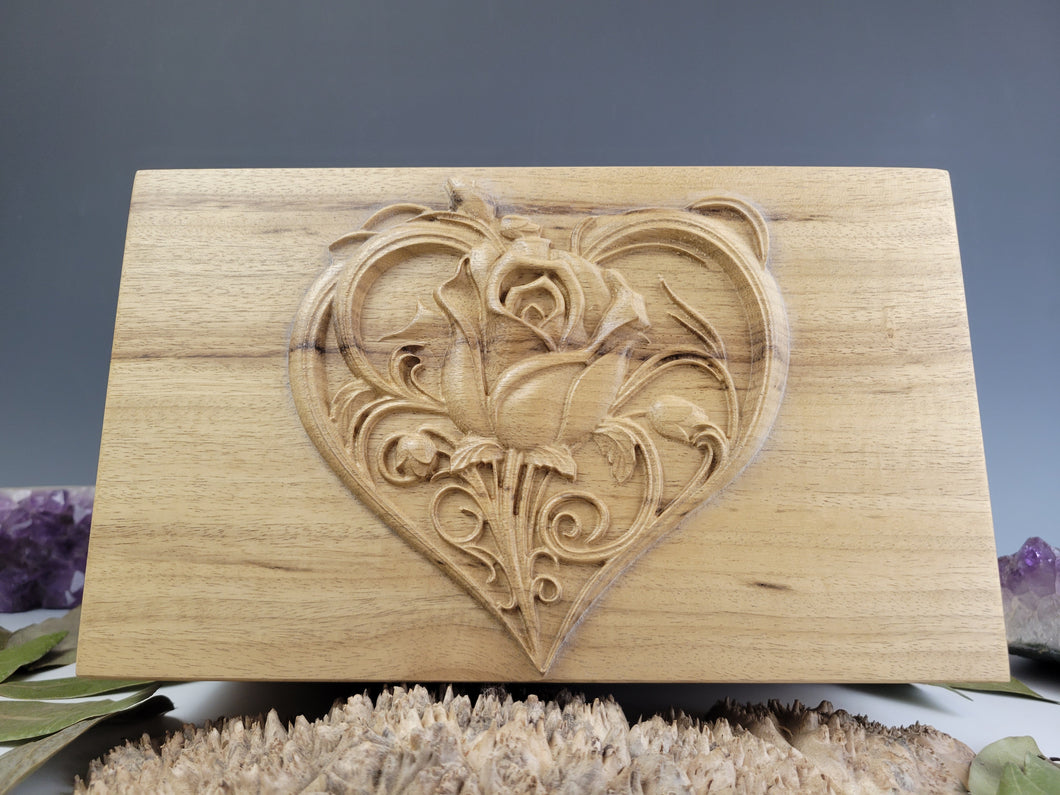 Heart and Rose Urn