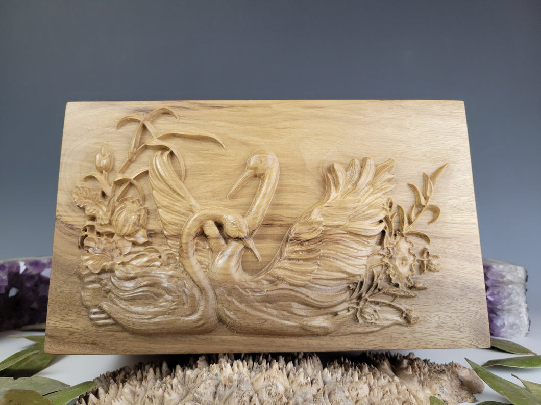 Swan Couple Cremation Urn