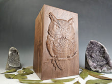 Load image into Gallery viewer, Owl Cremation Urn
